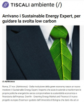 Arrivano i Sustainable Energy Expert, per guidare la svolta low carbon